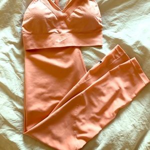Nike Dri-FIT leggings and sports bra